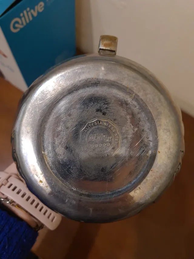 Tetera árabe prateada com alça quebrada (ver fotos)