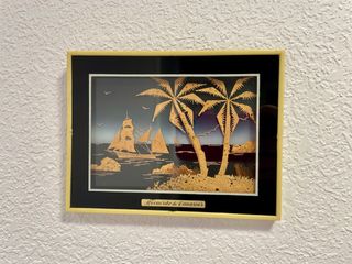 Diorama artigianale vintage Canarias in rilievo