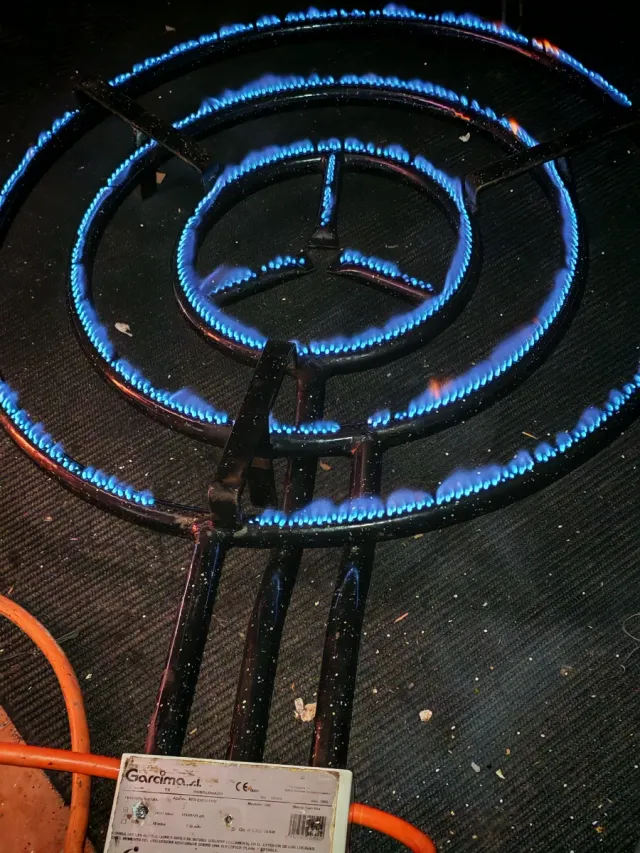 Paellero Gas Butano Negro