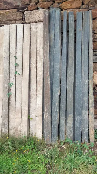 Postes de pizarra para jardín