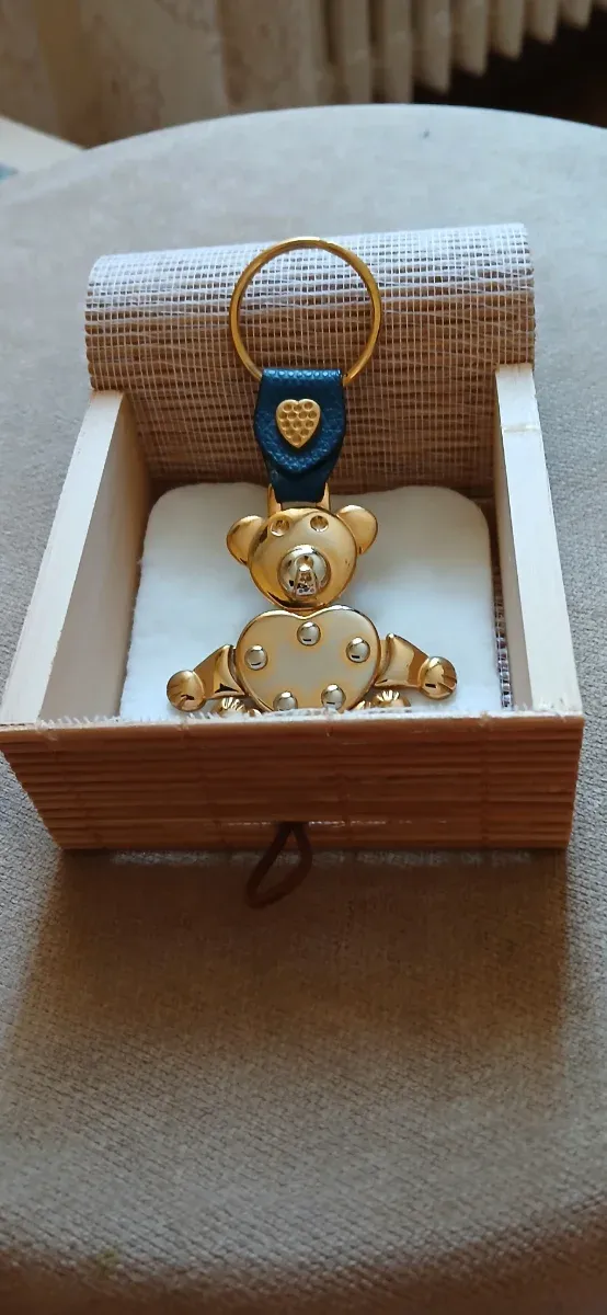 Portachiavi Orsetto Snodabile Dorato