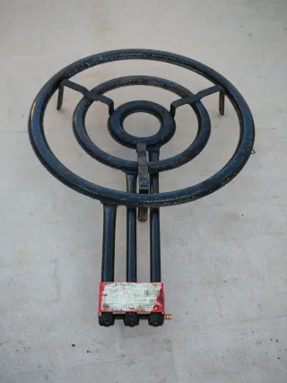 Paellero Gas Butano Nero/Rosso