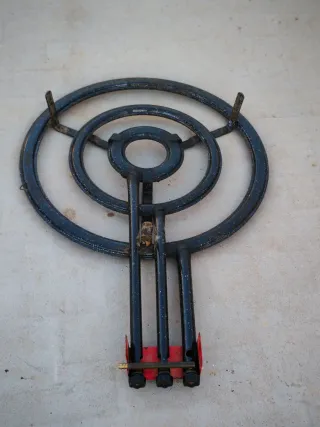 Paellero Gas Butano Nero/Rosso