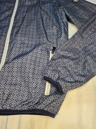 Giacca uomo fantasia blu e bianca