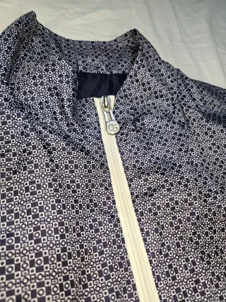 Giacca uomo fantasia blu e bianca