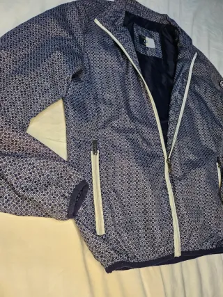 Giacca uomo fantasia blu e bianca