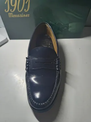 Mocasines niña/mujer azul marino