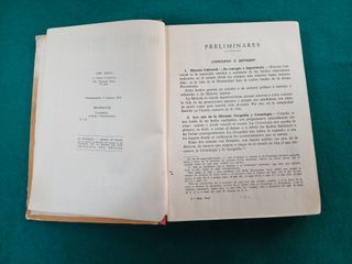 Libro Historia universal  de Edelvives 1957