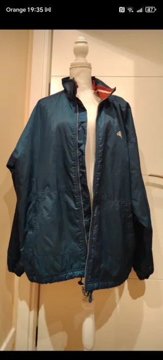 Chaqueta acolchada Adidas negra/gris