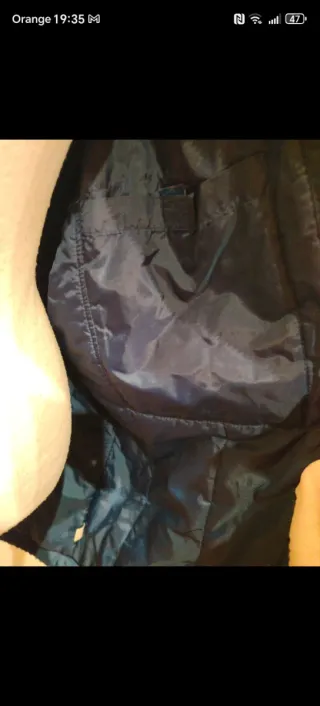 Chaqueta acolchada Adidas negra/gris