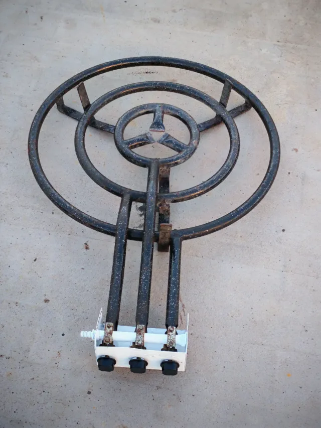 Paellero gas butano 3 fuegos