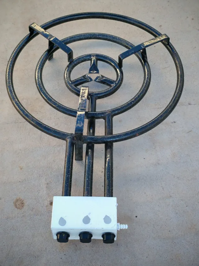 Paellero gas butano 3 fuegos