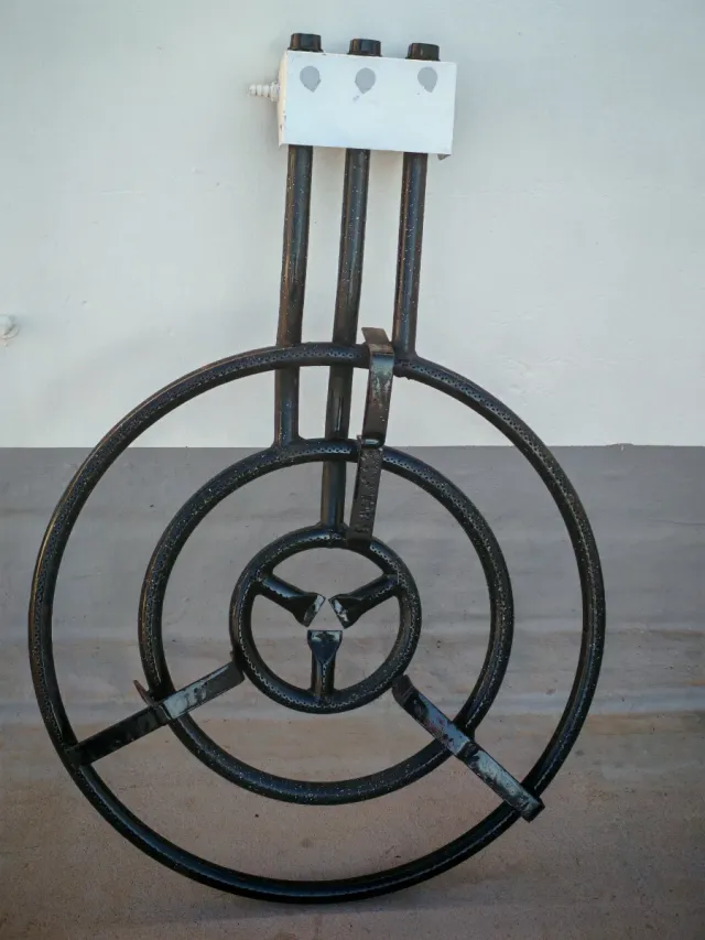 Paellero gas butano 3 fuegos