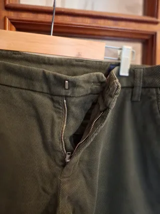 Pantaloni uomo verde oliva