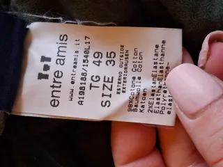 Pantaloni uomo verde oliva