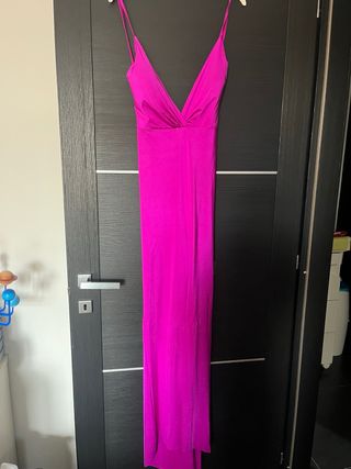 Abito lungo fucsia