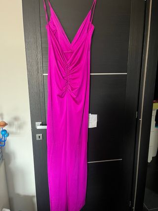 Abito lungo fucsia