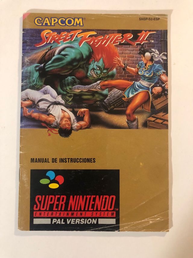 Manuale Street Fighter II SNES PAL ESP