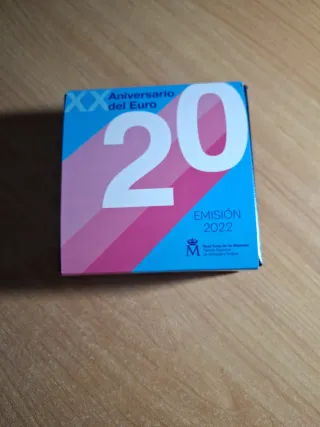 Moneda 20 Aniversario Euro Emisión 2022