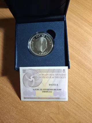Moneda 20 Aniversario Euro Emisión 2022