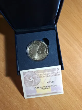 Moneda 20 Aniversario Euro Emisión 2022