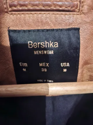 Cazadora Bomber Polipiel Marrón Talla M