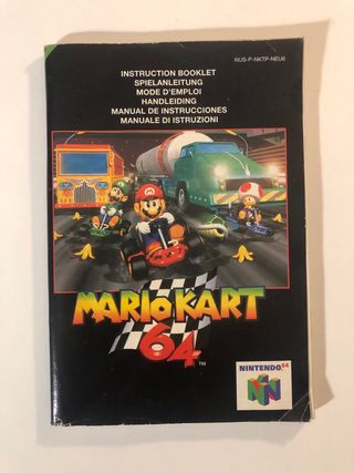 Manuale Mario Kart 64 Nintendo 64 Spagnolo