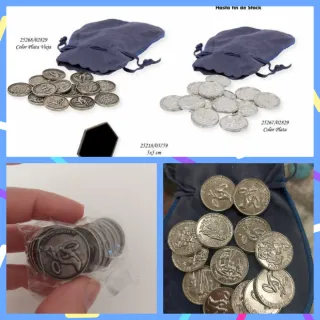 Arras imitación vieja y plata brillante