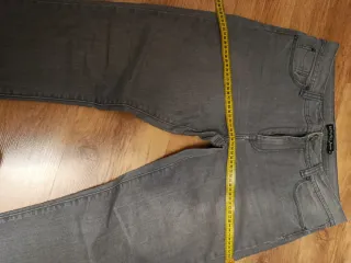 Pantalón vaquero mujer gris talla 46
