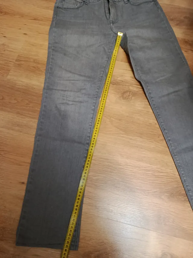 Pantalón vaquero mujer gris talla 46