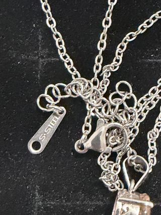 Conjunto Pendiente y Collar Morganita Rosa