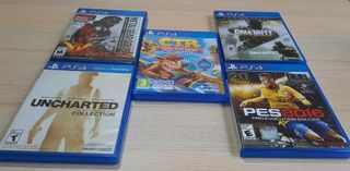 Consola PS4 + 5 Juegos + 2 Mandos