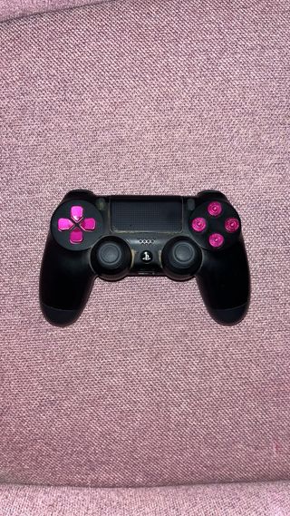 Mando PS4 DualShock 4 Negro y Rosa