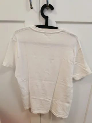 Camiseta Zara Punto Hombre Blanca