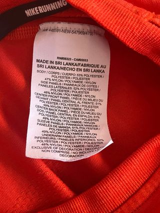 Camiseta Nike Running Hombre XL Roja