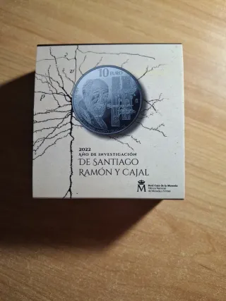 Moneda 10 Euro Santiago Ramón y Cajal 2022