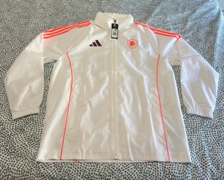 Chaqueta As Roma Adidas Blanca Roja