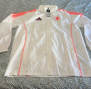 Chaqueta As Roma Adidas Blanca Roja