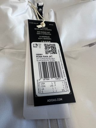 Chaqueta As Roma Adidas Blanca Roja