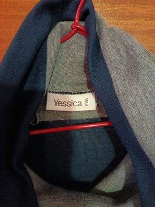 Vestido marinero rayas azul y gris