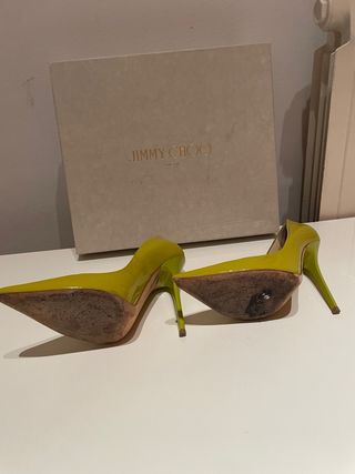Tacones Jimmy Choo Verdes/Amarillos