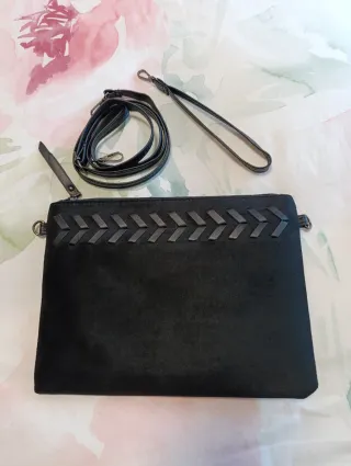 Bolso/Cartera Terciopelo Negro