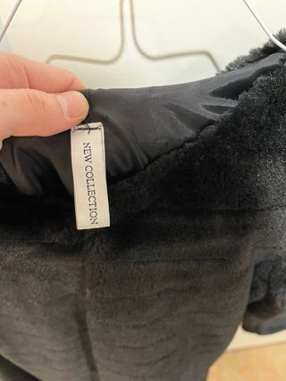 Giacca pelosa nera donna S