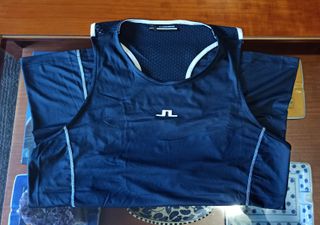 Top deportivo J.Lindeberg azul