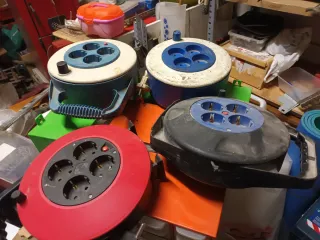 Regletas alargadoras con múltiples enchufes