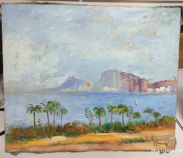 Oleo sobre lienzo Francisco Alcaraz