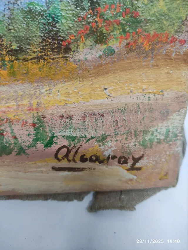 Oleo sobre lienzo Francisco Alcaraz