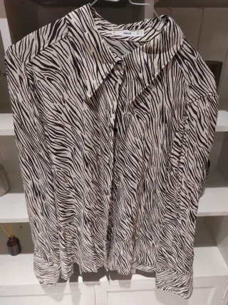 Camisa MNG Mujer Talla M Animal Print