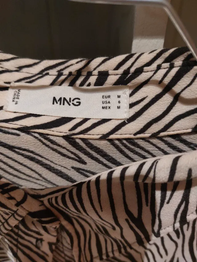 Camisa MNG Mujer Talla M Animal Print