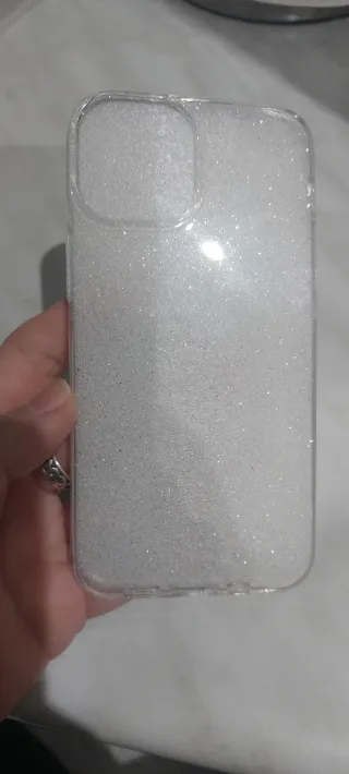 Custodia per iPhone 13 mini Glitter Trasparente